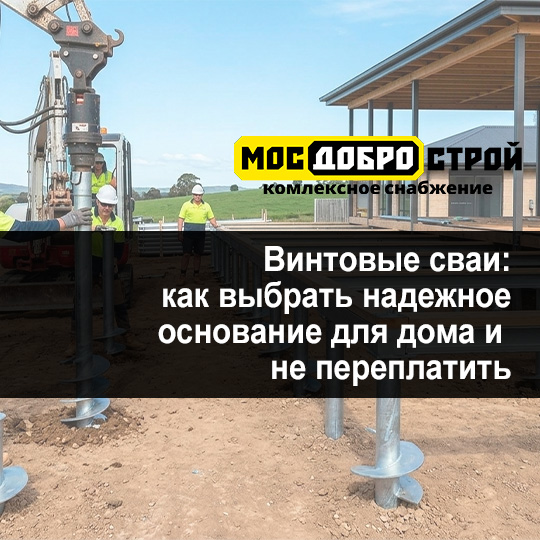 Винтовые сваи: как выбрать надежное основание для дома и не переплатить