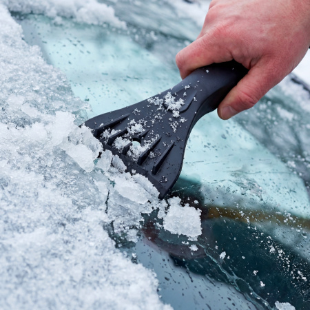 Щетка-сметка для снега со скребком, телескоп, поворотная голова, водосгон, 900-1200 мм Denzel цена