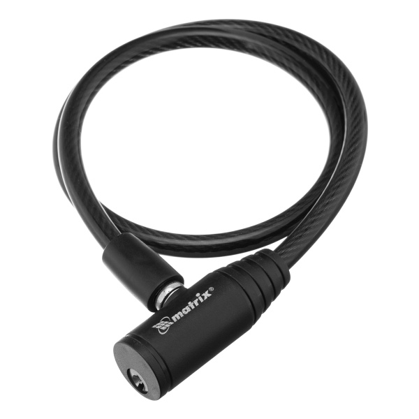 Замок тросовый универсальный, 8 х 650 мм Matrix цена