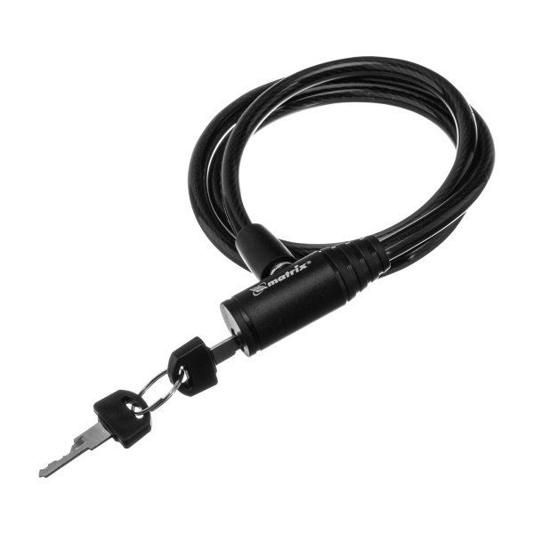 Замок тросовый универсальный, 8 х 960 мм Matrix цена