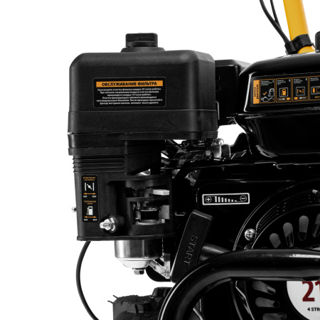 Мотоблок DPT-370X, 7 л.с, дисковое сцепление, ширина 90 см, глубина 35 см, фрез 3 х 4, ВОМ, передачи 3В/1Н Denzel