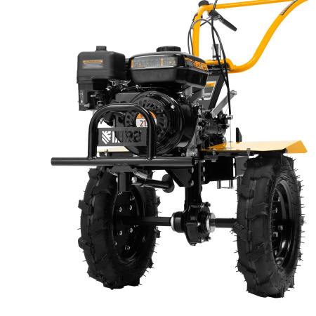 Мотоблок DPT-270X, 7 л.с, дисковое сцепление, ширина 90 см, глубина 35 см, фрез 3 х 4, ВОМ, передачи 2В/1Н Denzel