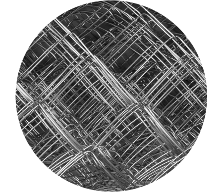 Сетка рабица оцинкованная 55х55 мм / 1,5х10 м / d 2,5 мм