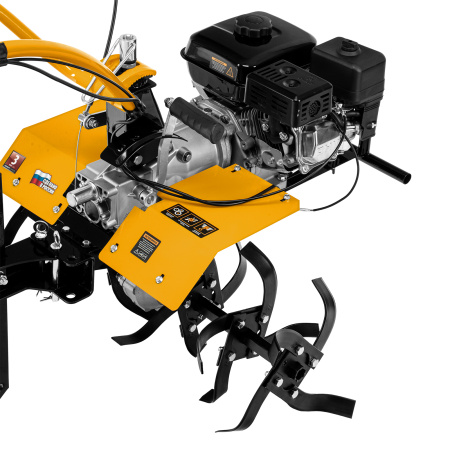 Мотоблок DPT-370X, 7 л.с, дисковое сцепление, ширина 90 см, глубина 35 см, фрез 3 х 4, ВОМ, передачи 3В/1Н Denzel