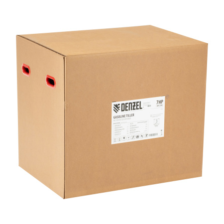 Мотоблок DPT-270X, 7 л.с, дисковое сцепление, ширина 90 см, глубина 35 см, фрез 3 х 4, ВОМ, передачи 2В/1Н Denzel