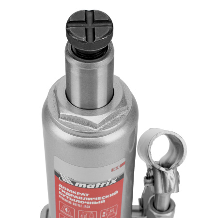 Домкрат гидравлический бутылочный, 4 т, h подъема 194-372 мм Matrix цена
