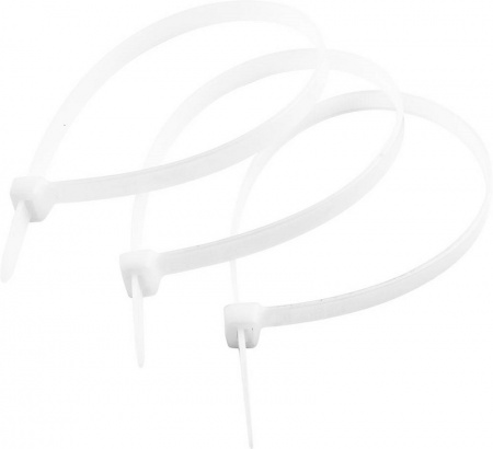 Стяжки кабельные нейлоновые белые 2.5х150 мм 100 шт КС-Б1 Зубр Профессионал 309010-25-150