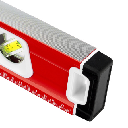 Уровень алюминиевый, магнит, фрезерованный, 3 глазка (1 зеркальный) двухкомпонентные рукоятки, 1000 мм Matrix цена