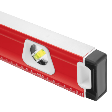 Уровень алюминиевый, магнит, фрезерованный, 3 глазка (1 зеркальный) двухкомпонентные рукоятки, 1500 мм Matrix цена