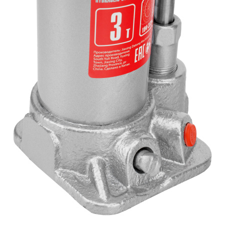 Домкрат гидравлический бутылочный, 3 т, высота подъема 194-372 мм, в пластиковый кейсе Matrix цена