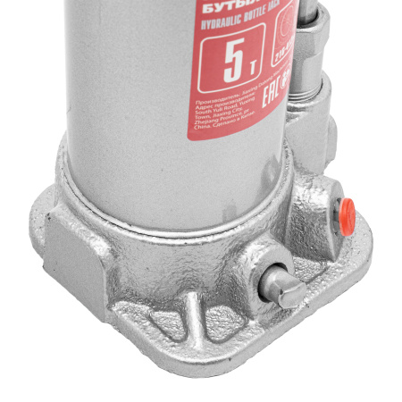 Домкрат гидравлический бутылочный, 5 т, высота подъема 216-413 мм, в пластиковый кейсе Matrix цена