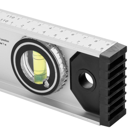 Уровень алюминиевый "Рельс", 1200 мм, 3 глазка (1 поворотный) Matrix цена