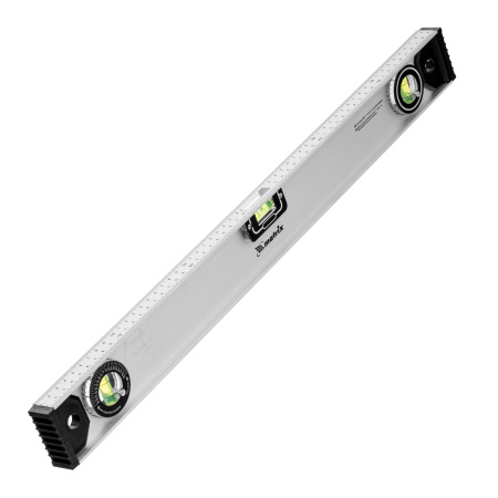 Уровень алюминиевый "Рельс", 600 мм, 3 глазка (1 поворотный) Matrix цена