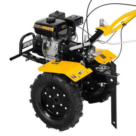 Мотоблок DPT-270X, 7 л.с, дисковое сцепление, ширина 90 см, глубина 35 см, фрез 3 х 4, ВОМ, передачи 2В/1Н Denzel