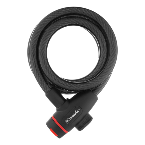 Замок тросовый универсальный, 12 х 1200 мм Matrix цена