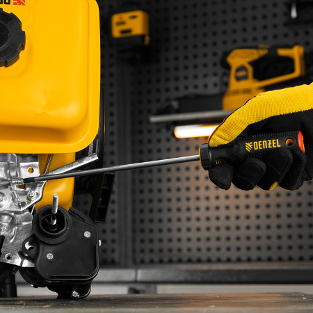 Отвертка, PH2х200 мм, S2, 3к рукоятка Denzel