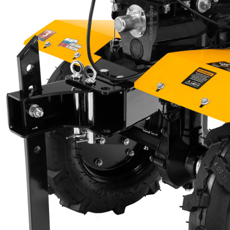 Мотоблок DPT-270X, 7 л.с, дисковое сцепление, ширина 90 см, глубина 35 см, фрез 3 х 4, ВОМ, передачи 2В/1Н Denzel