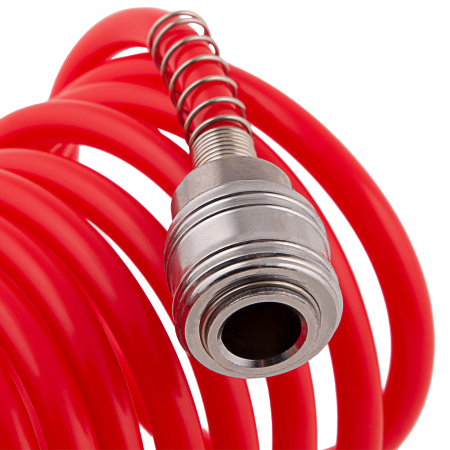 Шланг спиральный воздушный, 5 м, с быстросъемными соединениями Matrix цена