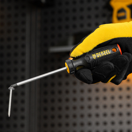 Отвертка, PH1х100 мм, S2, 3к рукоятка Denzel
