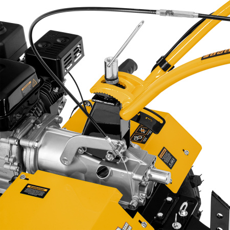 Мотоблок DPT-370X, 7 л.с, дисковое сцепление, ширина 90 см, глубина 35 см, фрез 3 х 4, ВОМ, передачи 3В/1Н Denzel