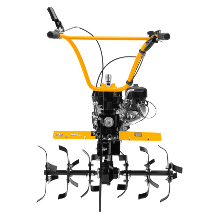 Мотоблок DPT-270X, 7 л.с, дисковое сцепление, ширина 90 см, глубина 35 см, фрез 3 х 4, ВОМ, передачи 2В/1Н Denzel