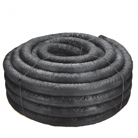 Труба дренажная d160 с перфорацией, в геоткани (50м) ПБТ