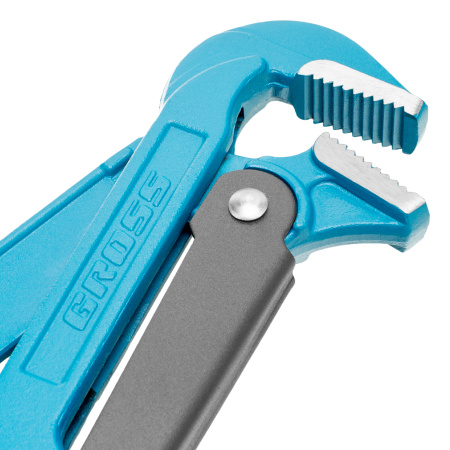 Ключ трубный рычажный 3, №4, цельнокованый, CrV, тип "L" Gross