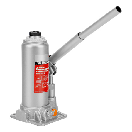 Домкрат гидравлический бутылочный, 4 т, h подъема 194-372 мм Matrix цена