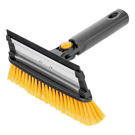 Щетка-сметка для снега со скребком, телескоп, поворотная голова, водосгон, 900-1200 мм Denzel цена