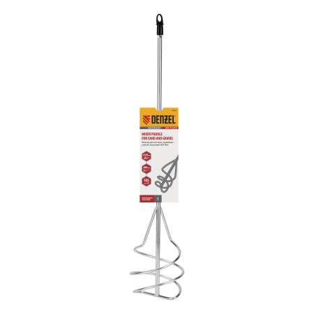 Миксер для песчано-гравийных смесей, 120 х 600 мм, оцинкованный, хвостовик SDS Plus Denzel цена