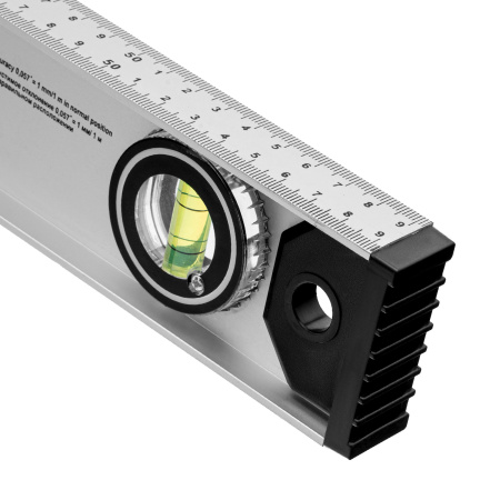 Уровень алюминиевый "Рельс", 600 мм, 3 глазка (1 поворотный) Matrix цена