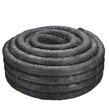 Труба дренажная d110 с перфорацией, в геоткани (50м) ПБТ