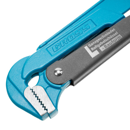 Ключ трубный рычажный 2, №3, цельнокованый, CrV, тип "L" Gross