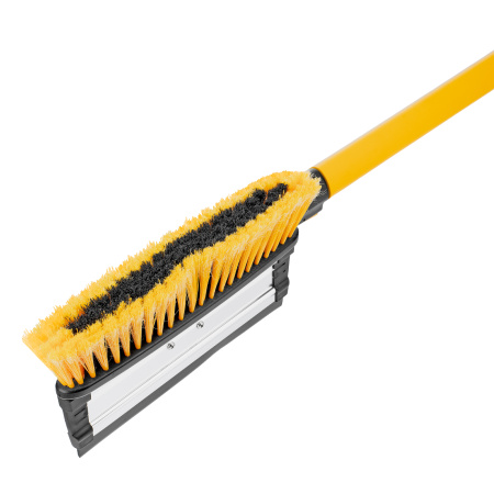 Щетка-сметка для снега со скребком, телескоп, поворотная голова, водосгон, 900-1200 мм Denzel цена