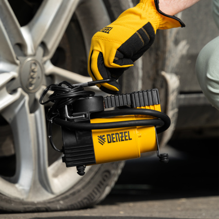 Компрессор автомобильный DС-20,12 В, 7 атм, 35 л/мин Denzel цена