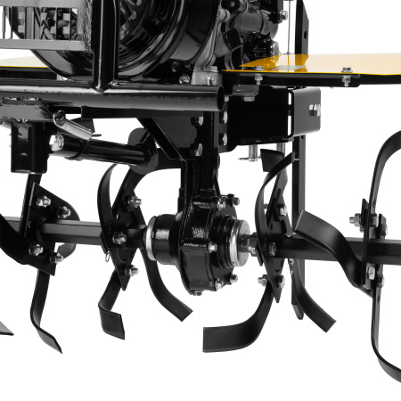 Мотоблок DPT-270X, 7 л.с, дисковое сцепление, ширина 90 см, глубина 35 см, фрез 3 х 4, ВОМ, передачи 2В/1Н Denzel