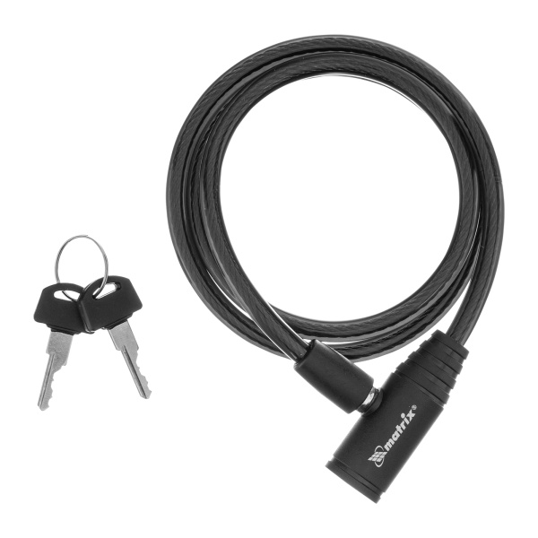 Замок тросовый универсальный, 8 х 960 мм Matrix цена