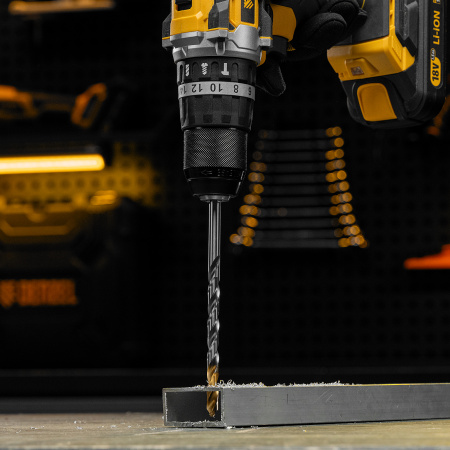 Сверло спиральное по металлу 8,5 х 165 мм, Р6М5, Golden Tip, удлиненное Denzel