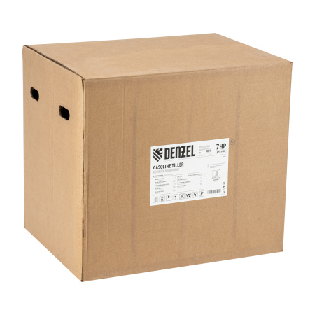 Мотоблок DPT-370X, 7 л.с, дисковое сцепление, ширина 90 см, глубина 35 см, фрез 3 х 4, ВОМ, передачи 3В/1Н Denzel