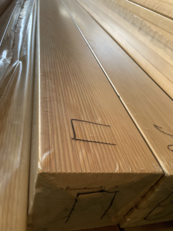 Доска террасная 28х142х2000 Лиственница (Вельвет) Сорт Прима 0.284м2 цена за м2