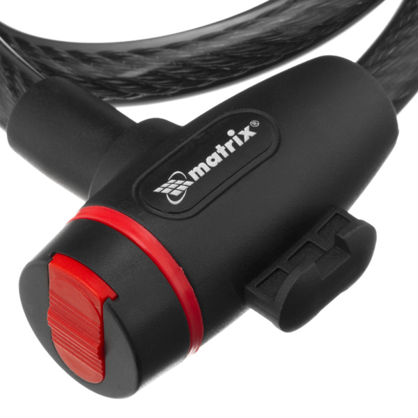 Замок тросовый универсальный, 12 х 650 мм Matrix цена