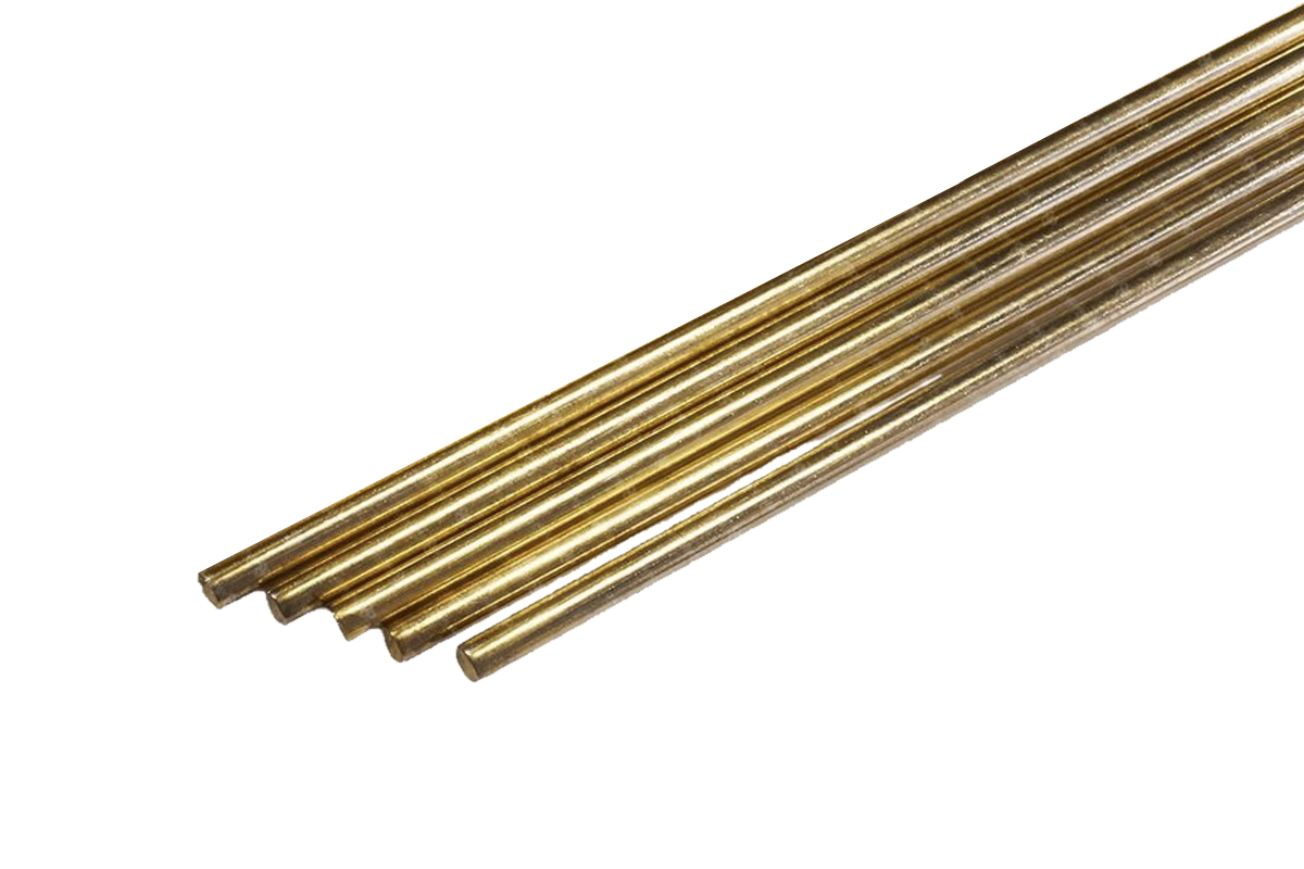 КЕДР Прутки сварочные латунные КЕДР CuZn 40 Ø 2,0 мм (1000 мм, пачка 5 шт.)