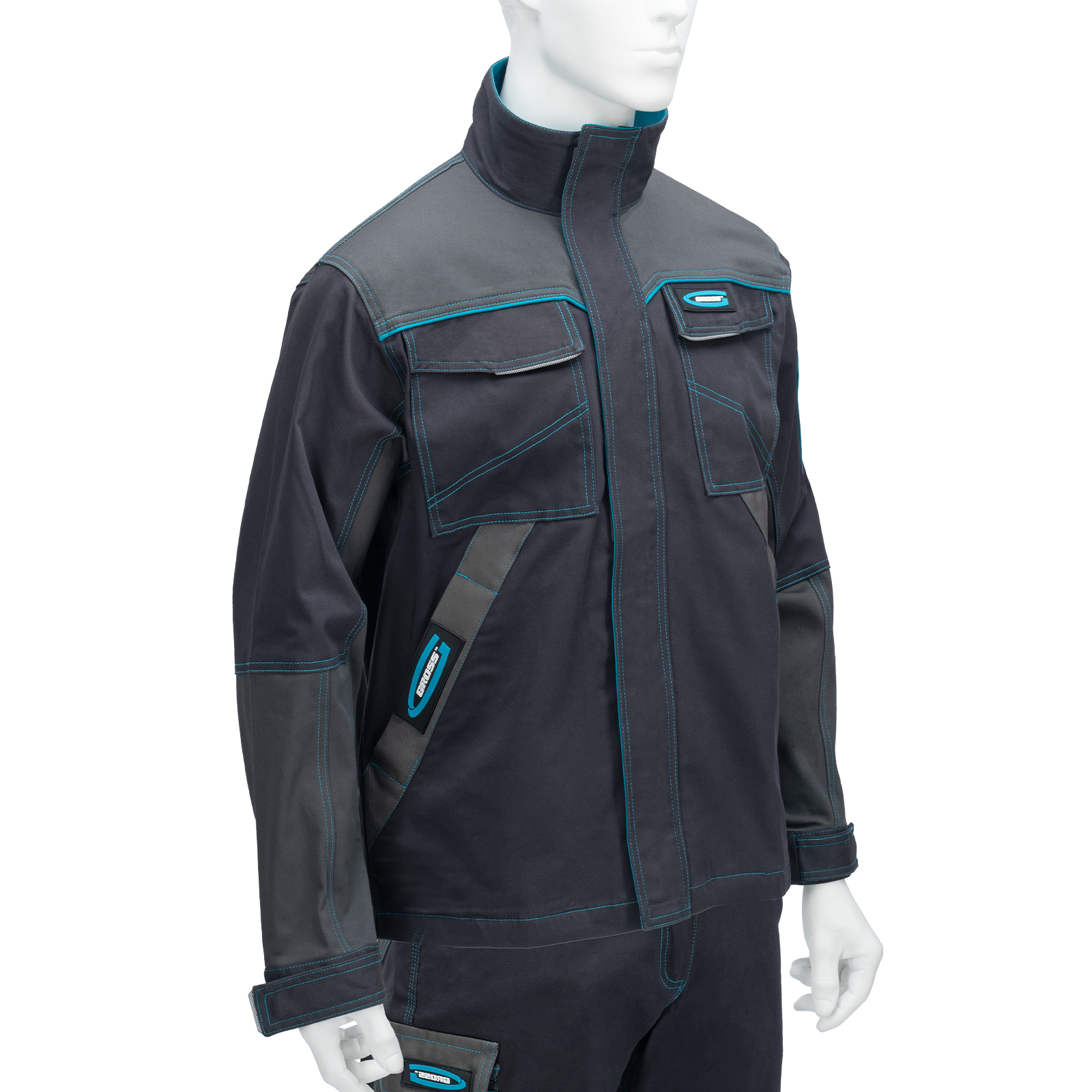 Куртка профессиональная рабочая, 97% хлопок 3% спандекс, XL Gross