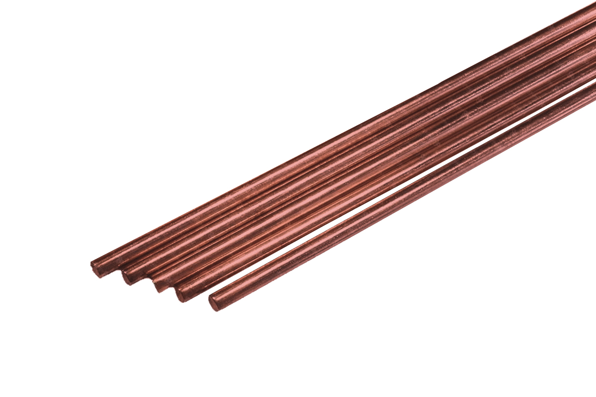 КЕДР Прутки сварочные медные КЕДР CuSi3 Ø 2,0 мм (1000мм, пачка 5 шт.)