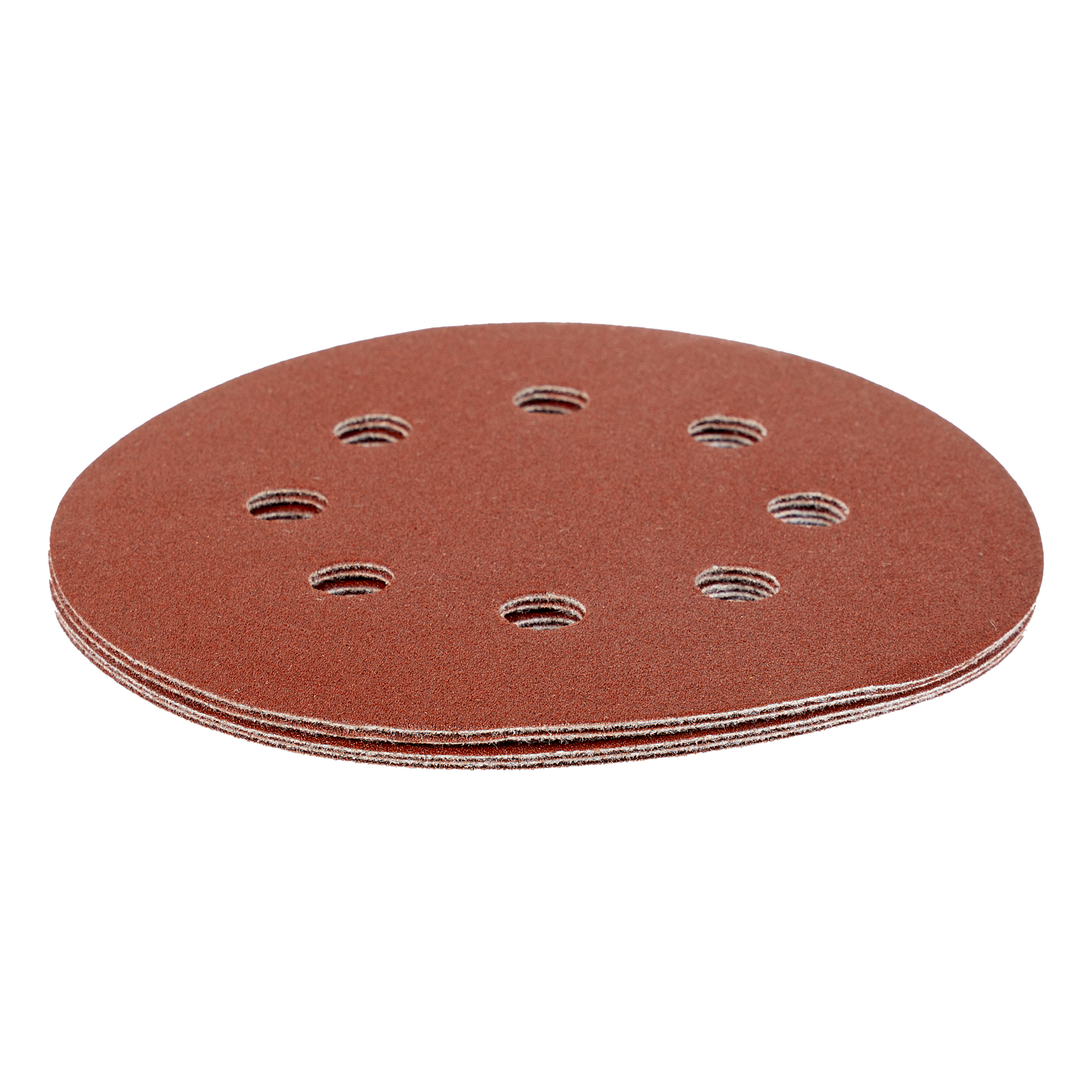 Круг абразивный на ворсовой подложке под "липучку", перфорированный, P 150, 125 мм, 5 шт Matrix