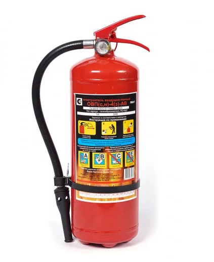 Огнетушитель воздушно-эмульсионный ОВЭ-4 (з) АВСЕ, морозостойкий (до -40°С)