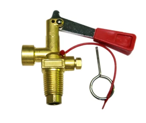 Запорно-пусковое устройство ЗПУ для огнетушителей ОУ-25, 55 (перекидная, W-27,8)