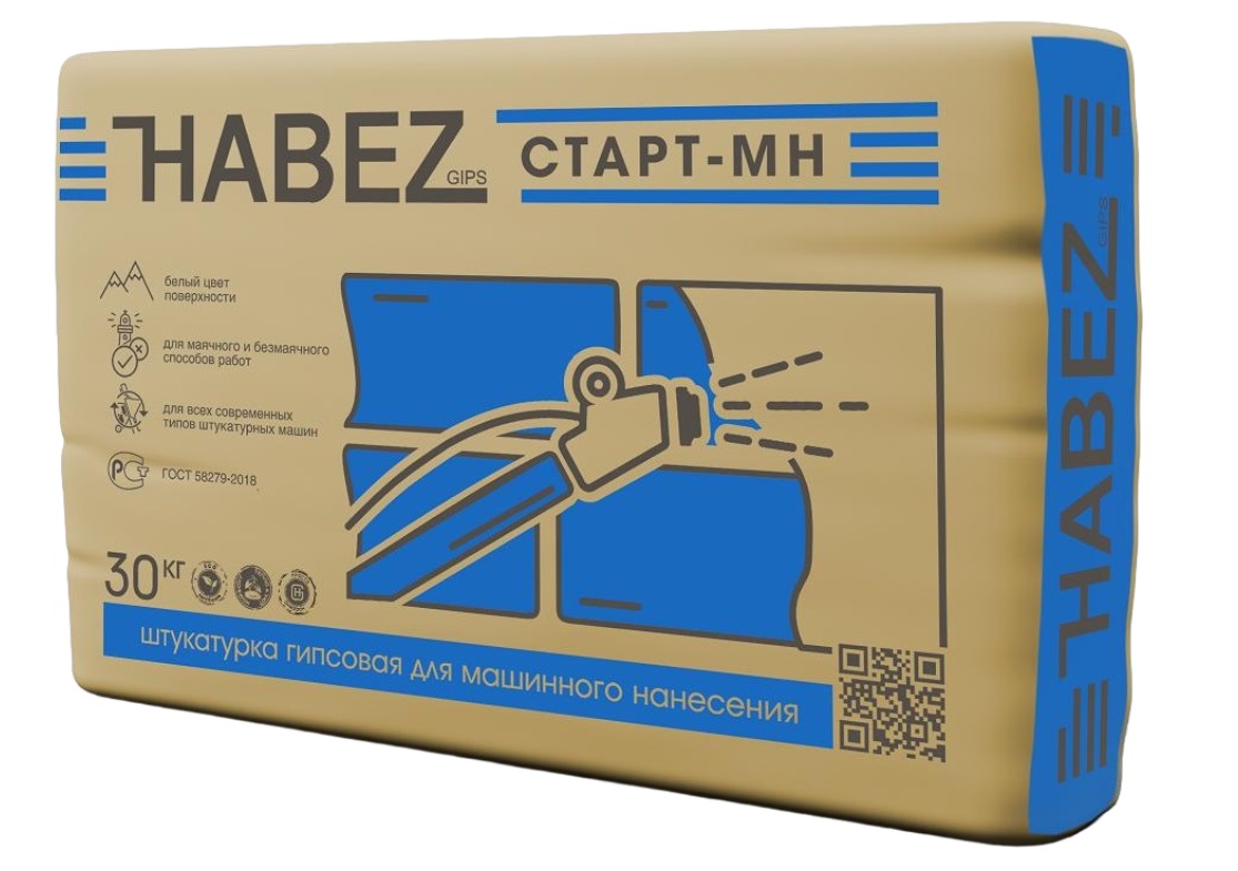 Штукатурка гипсовая белая Хабез СТАРТ МН 30 кг