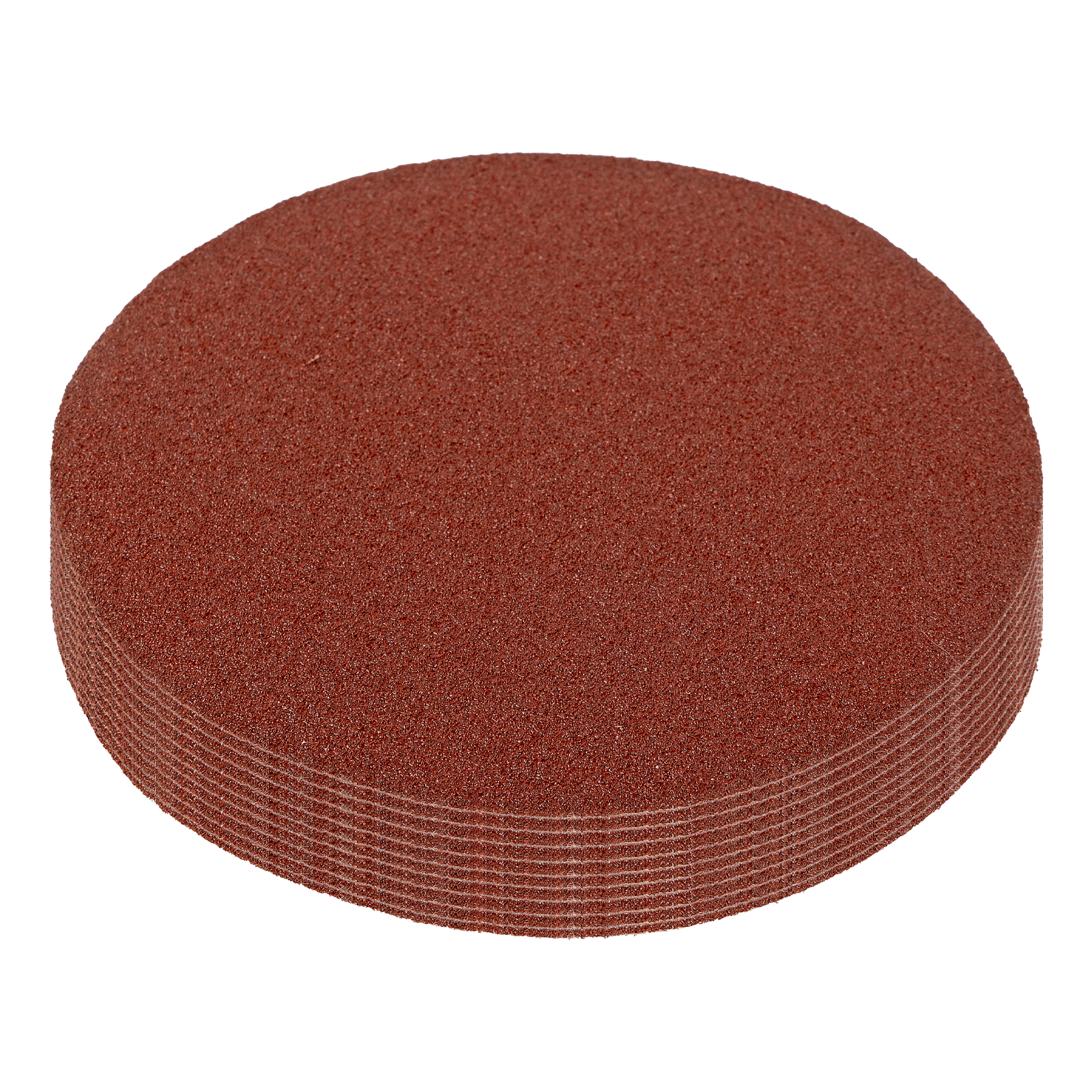 Круг абразивный на ворсовой подложке под "липучку", P 80, 125 мм, 10 шт Matrix