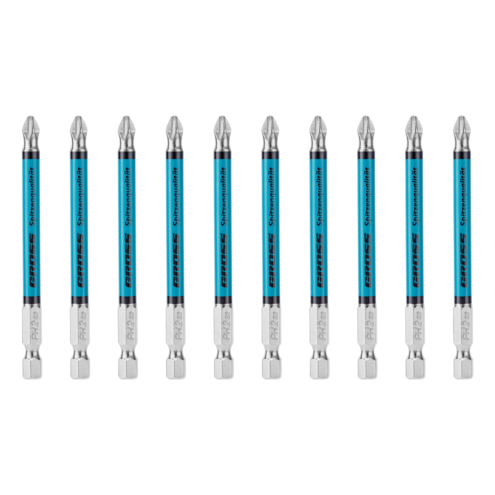 Бита PH2х90мм, сталь S2, кругл., 10 шт. Gross